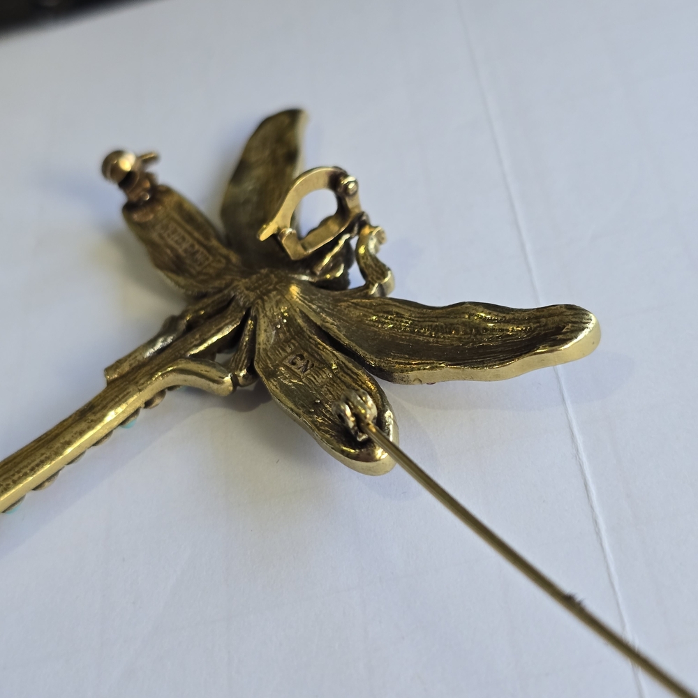 Heidi Daus Brooch Collection 1 Turtle, Frog,  Dragonfly Brooch Box Set - Picture 9 of 13